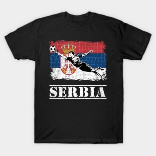 Serbia Soccer Supporter Goalkeeper Shirt T-Shirt